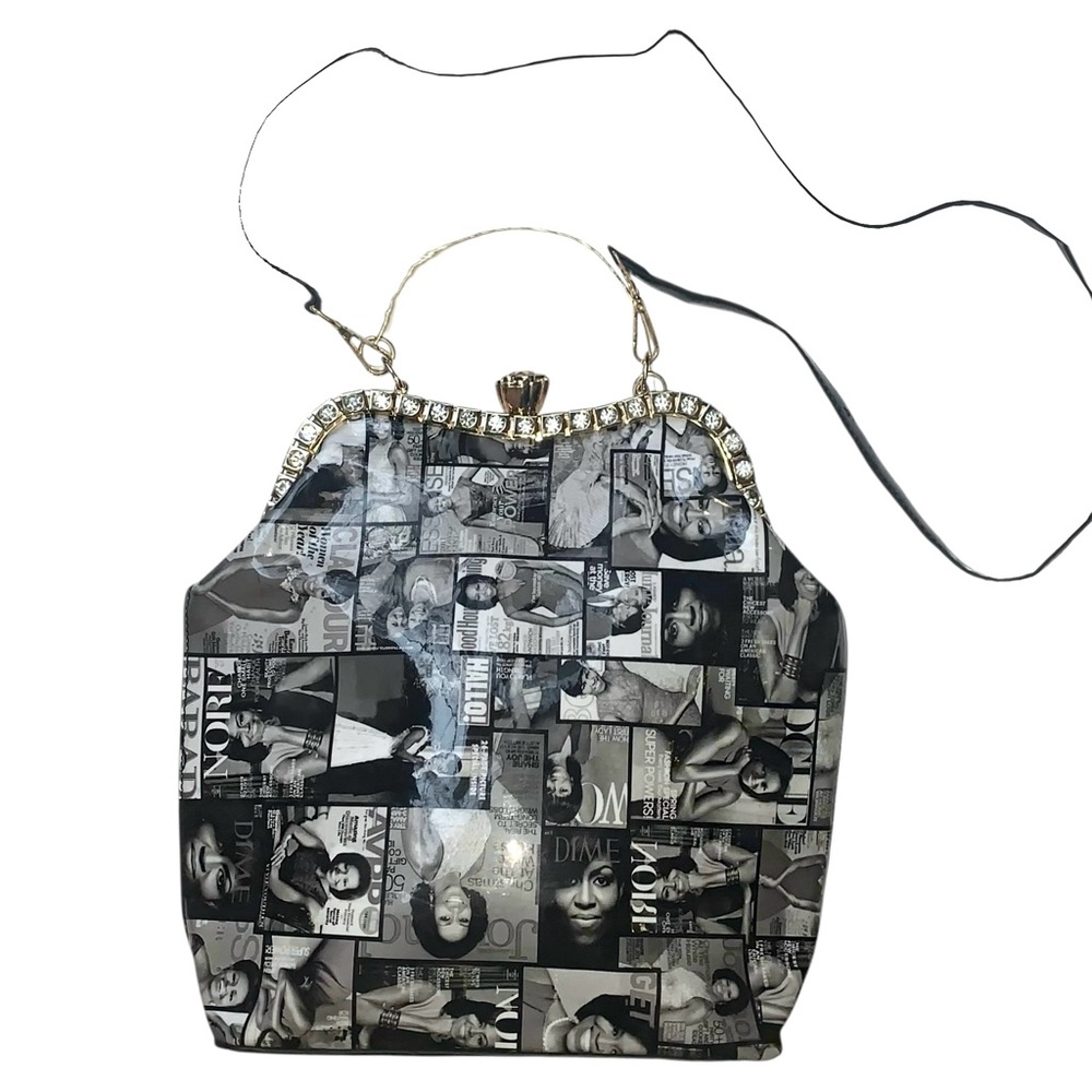 Michelle Obama X-Large Satchel Magazine Handbag Crossbody